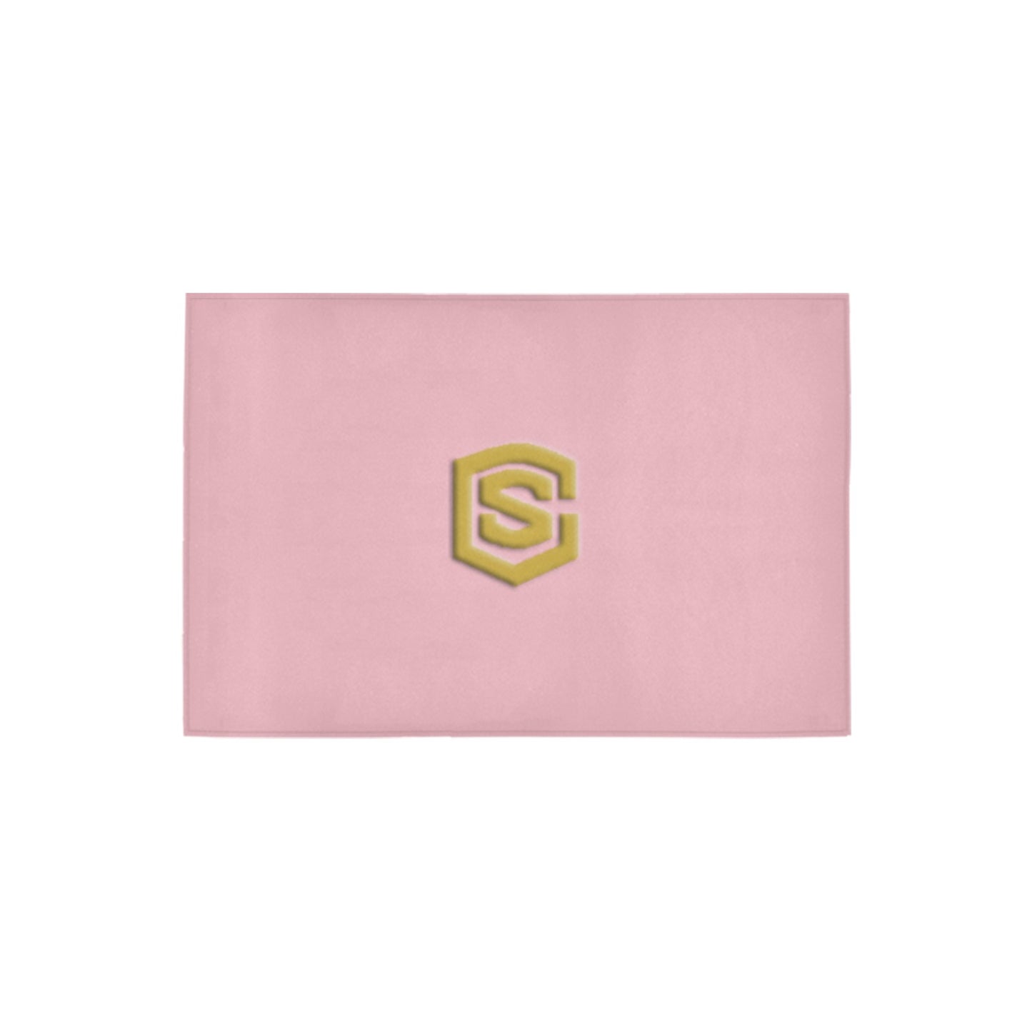 Pink Doormat 24" x 16" (Sponge Material) with Gold Logo Doormat 24" x 16" (Sponge Material)