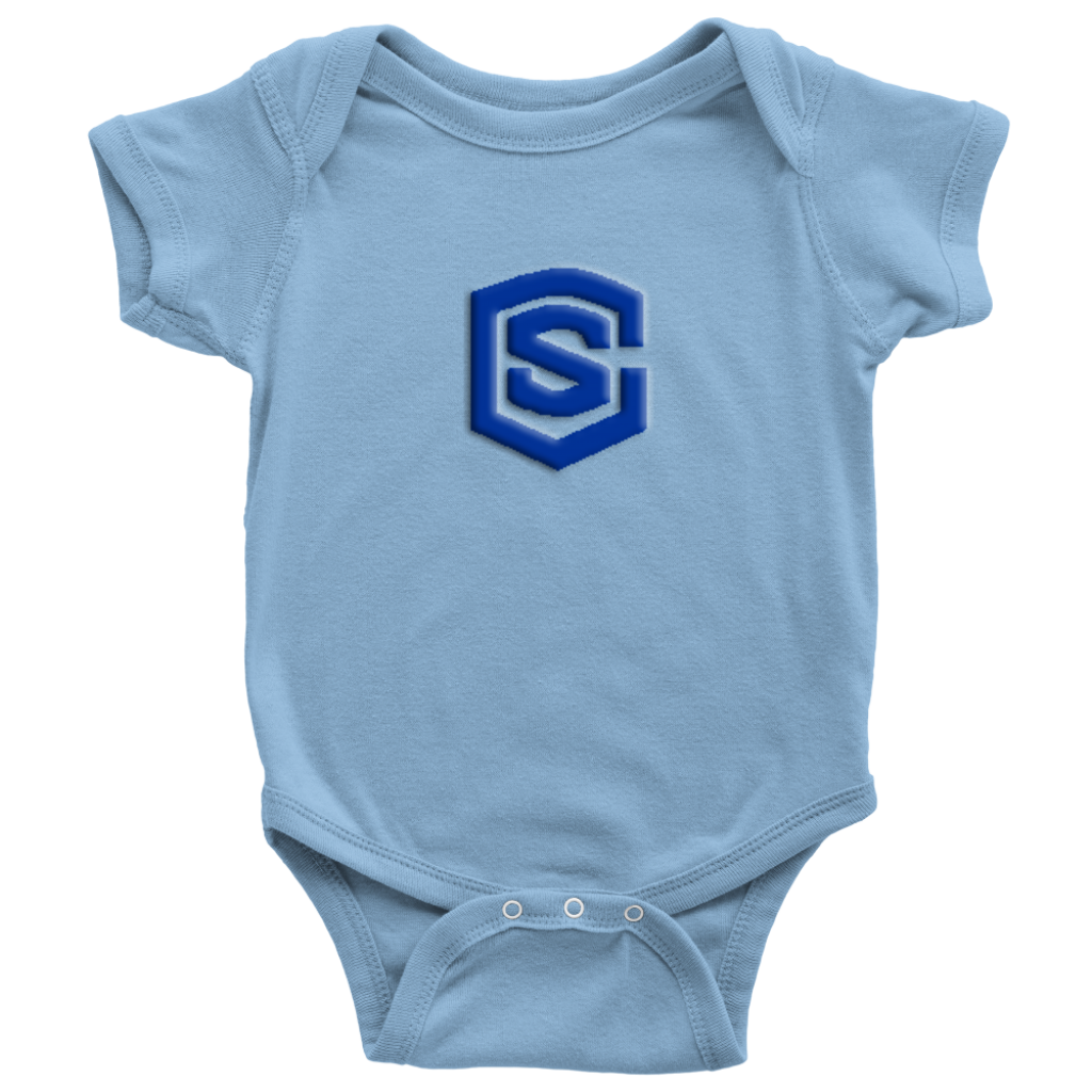 Baby Bodysuit WITH BLUE LOGO