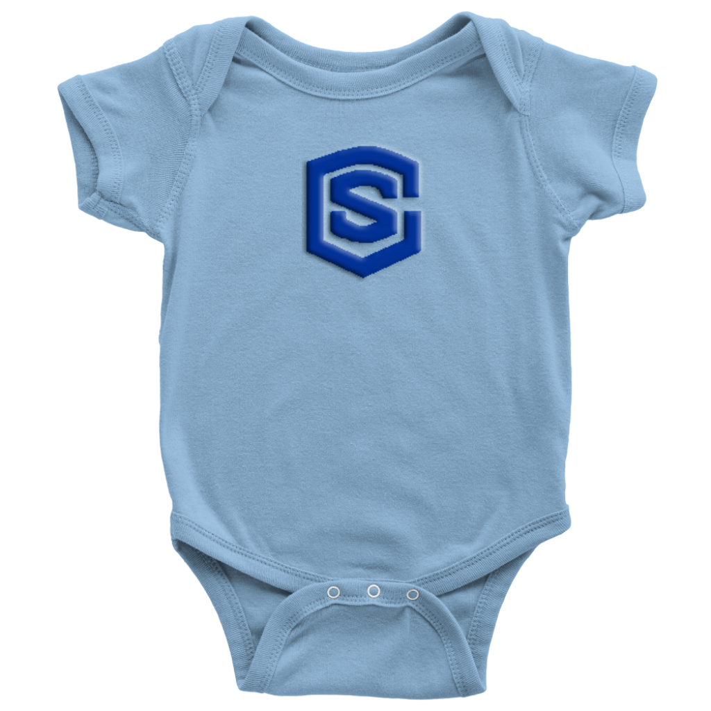 Baby Bodysuit WITH BLUE LOGO
