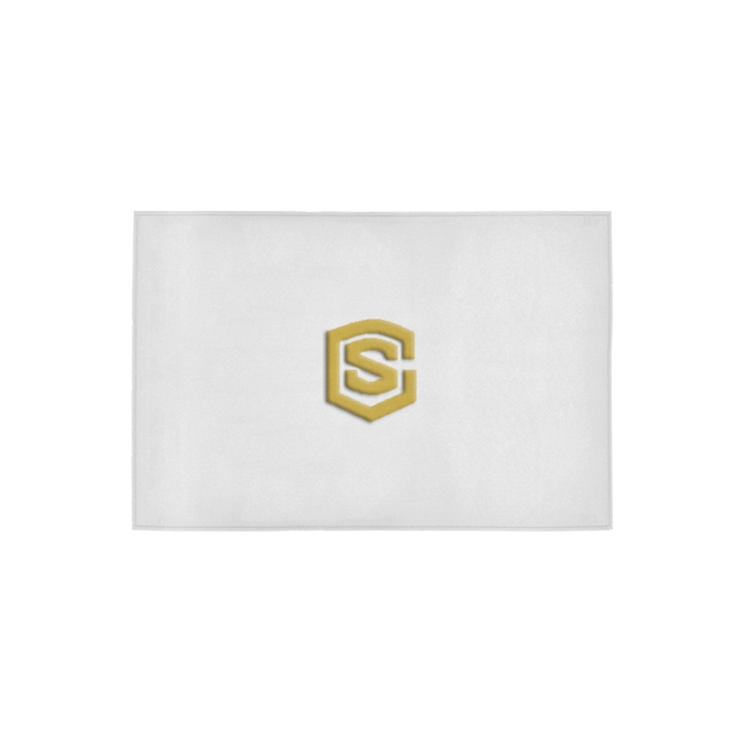 White Doormat 24" x 16" (Sponge Material) with Gold Logo Doormat 24" x 16" (Sponge Material)