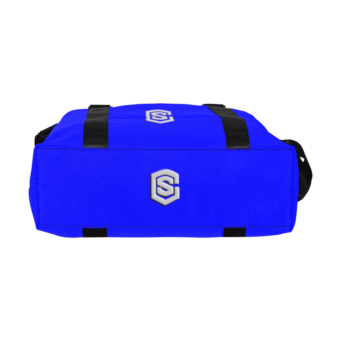 Blue Large Capacity Duffle Bag With Silver Logo Large Capacity Duffle Bag(Model1715)