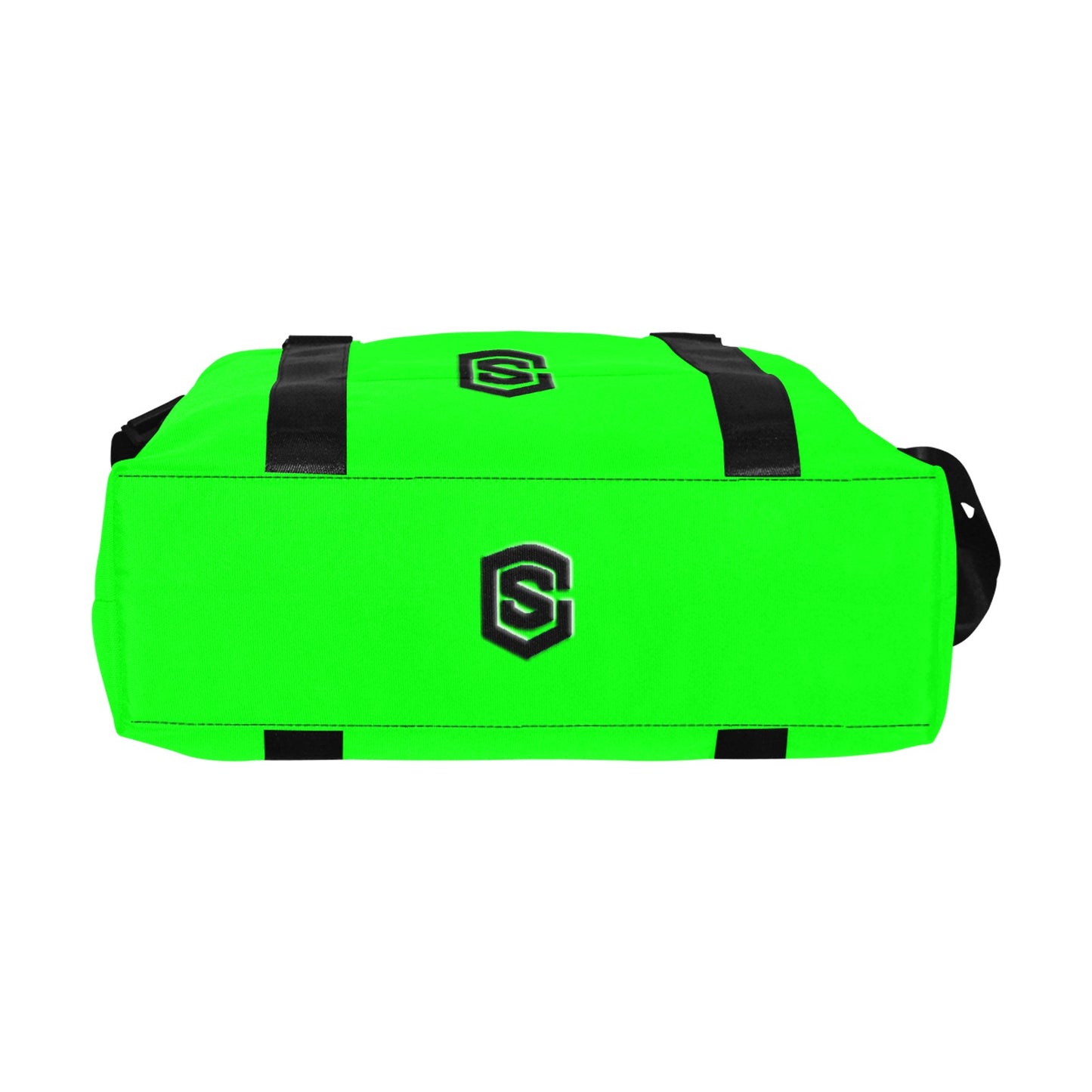 Green Large Capacity Duffle Bag With Black Logo Large Capacity Duffle Bag(Model1715)