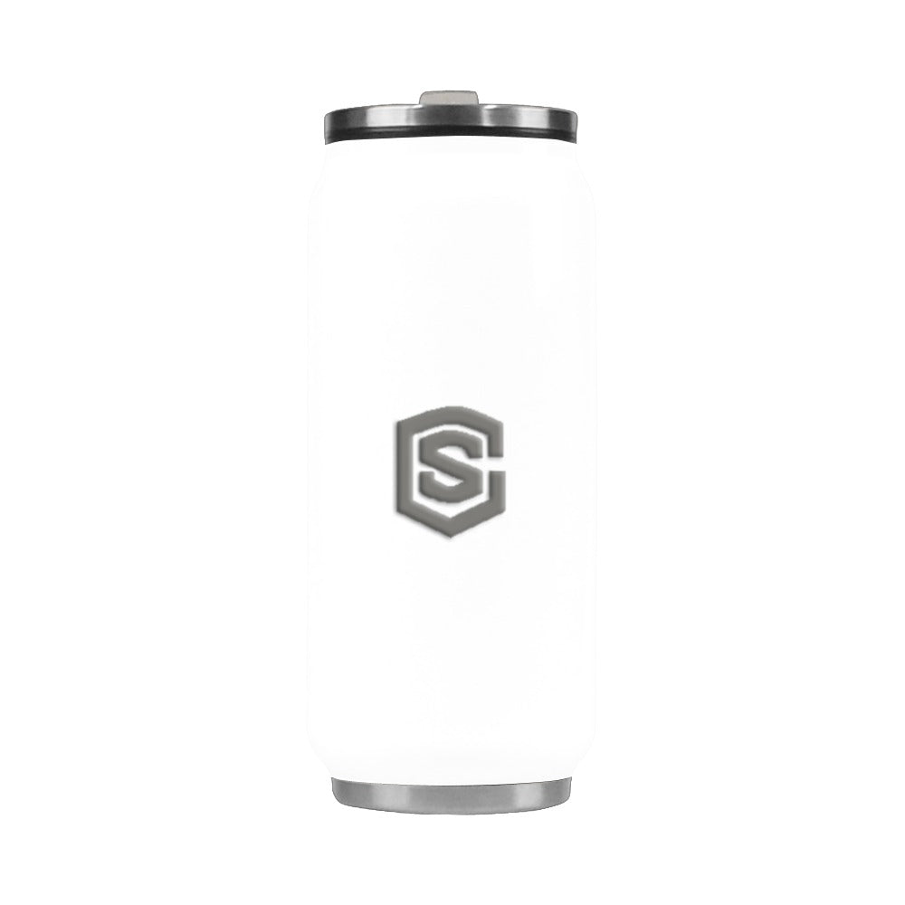 White Stainless Steel Vacuum Mug (13.7 OZ) with Gray Logo Stainless Steel Vacuum Mug (13.7 OZ)