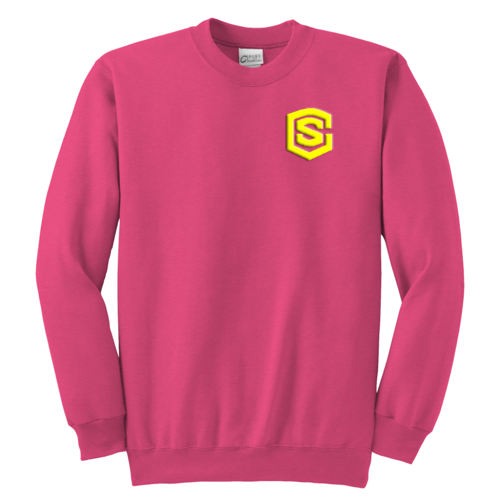 Youth Crewneck Sweatshirt WITH YELLOW LOGO