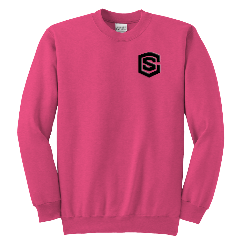 Youth Crewneck Sweatshirt WITH BLACK LOGO