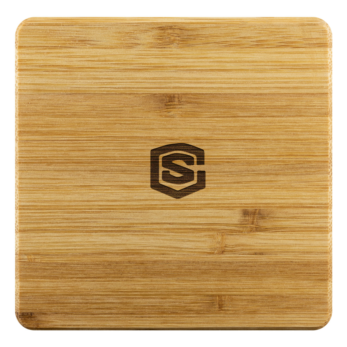 Bamboo Coaster WITH SILIVER LOGO