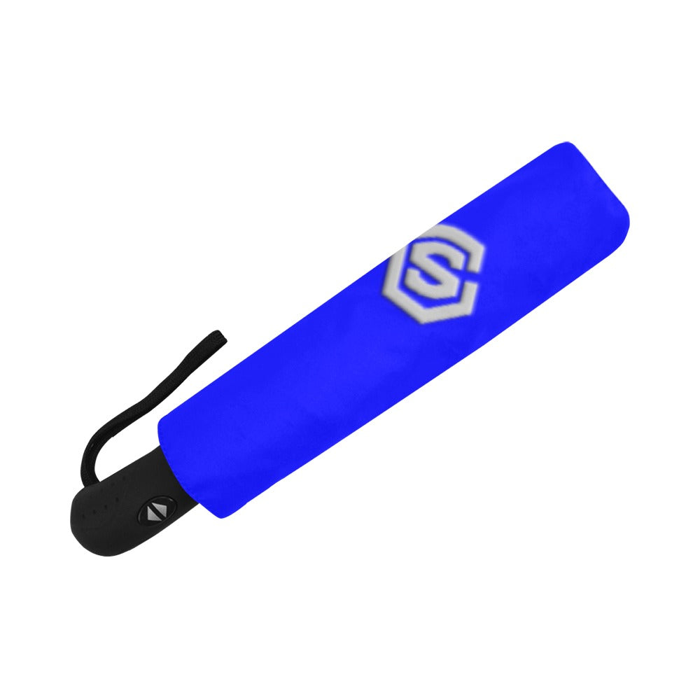 Blue Anti-UV Automatic Umbrella With Silver Logo Anti-UV Automatic Umbrella(Outside Printing)(Model U09)