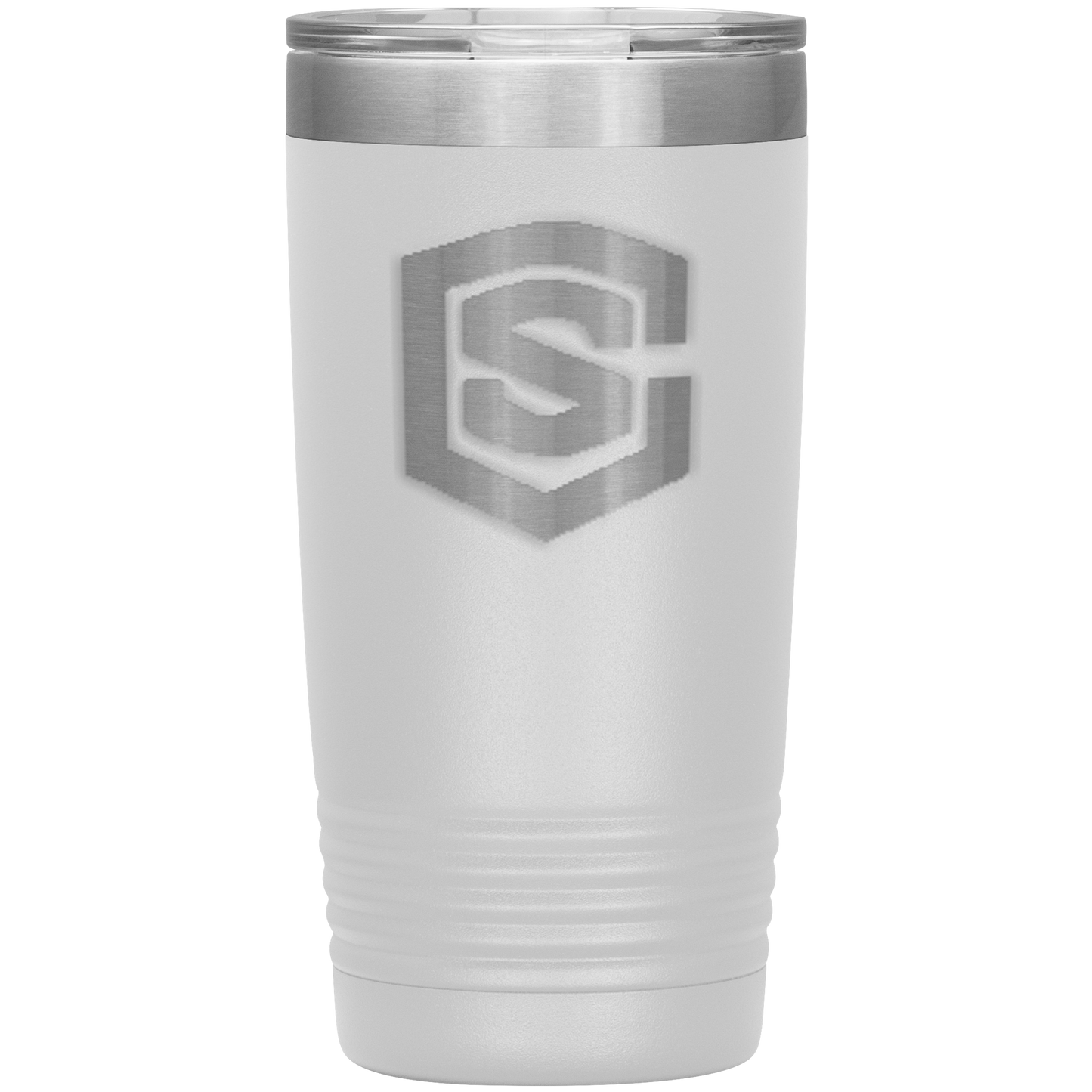 20oz Vacuum Tumbler Silver Logo