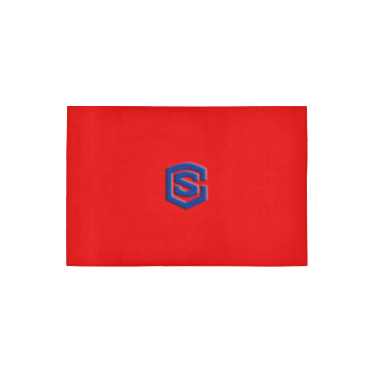 Red Doormat 24" x 16" (Sponge Material) with Blue Logo Doormat 24" x 16" (Sponge Material)