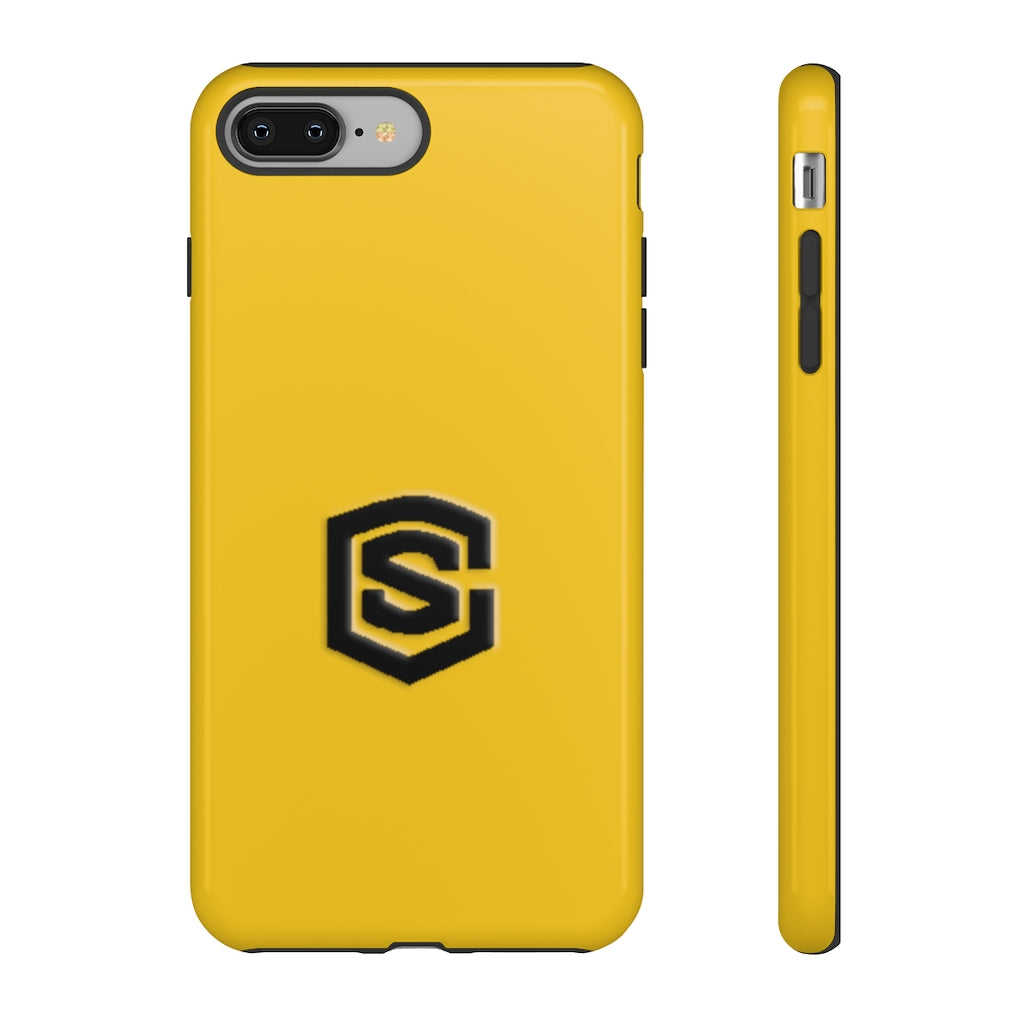 Yellow Tough Cases Black Logo