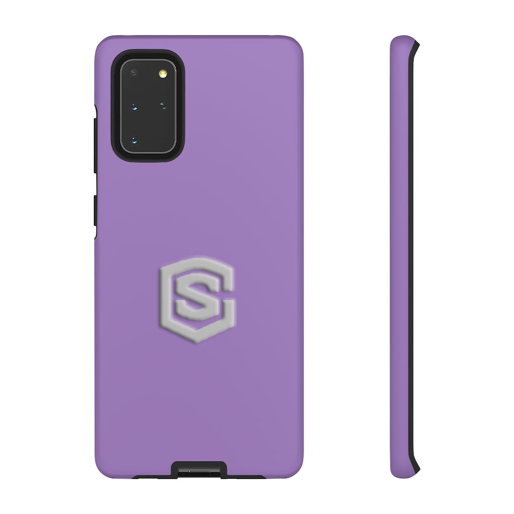 Purple Tough Cases Silver Logo
