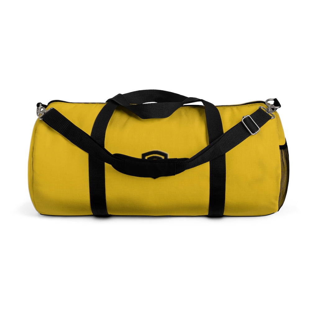 Yellow Duffel Bag Black Logo