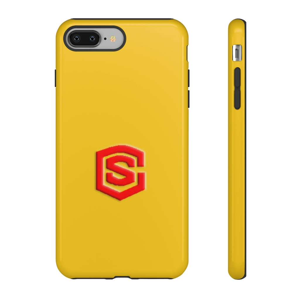 Yellow Tough Cases Red Logo