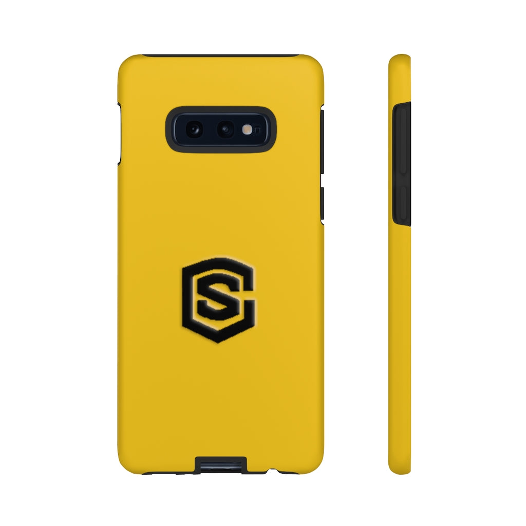 Yellow Tough Cases Black Logo
