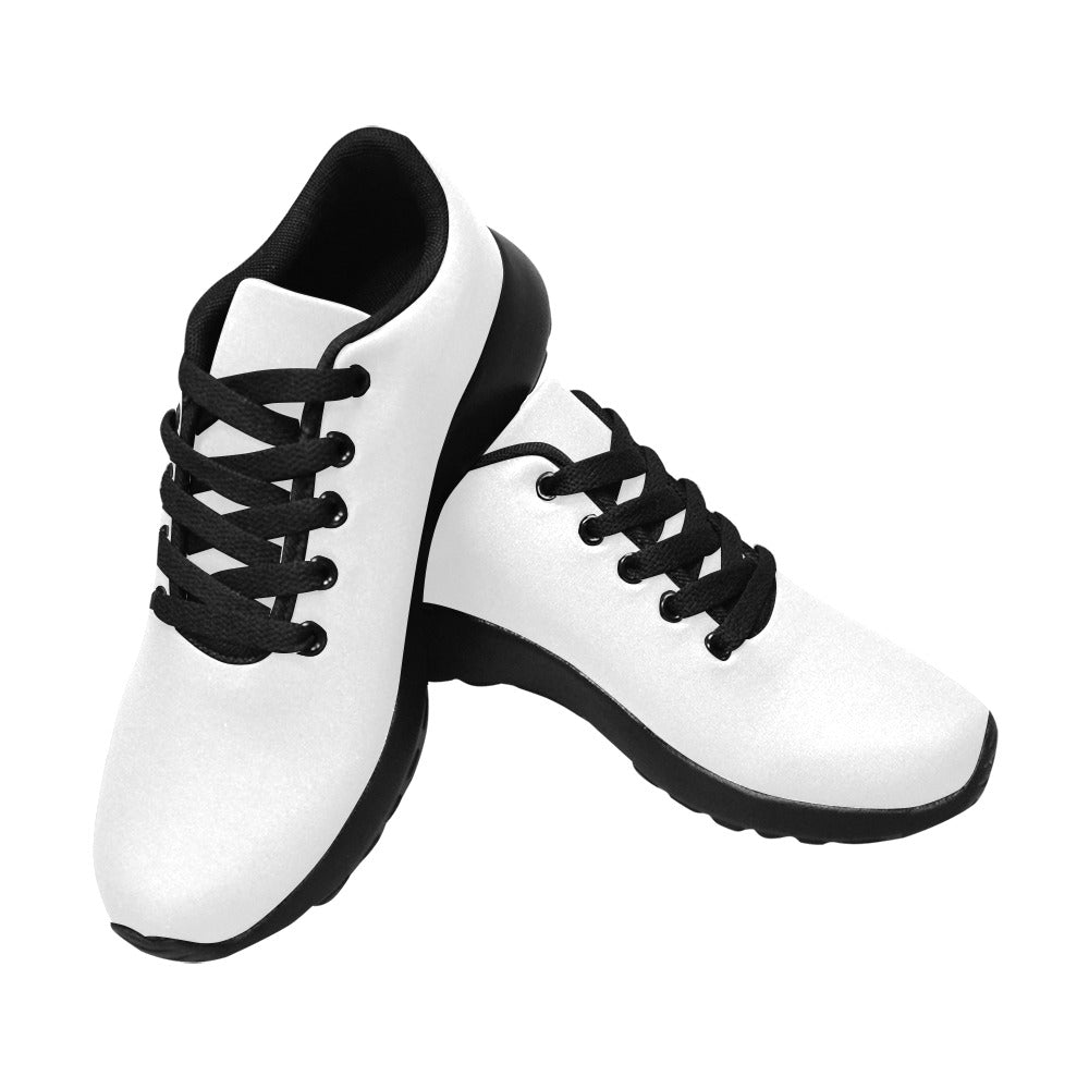 WHIT KID SNEAKER WITH BLUE LOGO Kid's Sneakers (Little Kid / Big Kid) (Model020)