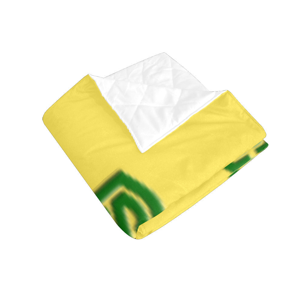 Yellow Custom Quilt Yellow Logo Custom Quilt 50" x 60"