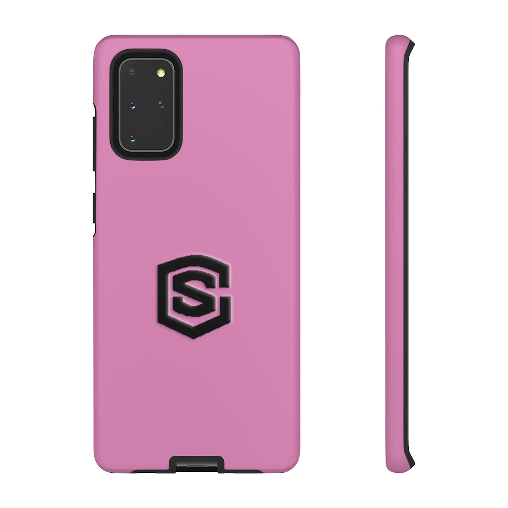 Pink Tough Cases Black Logo
