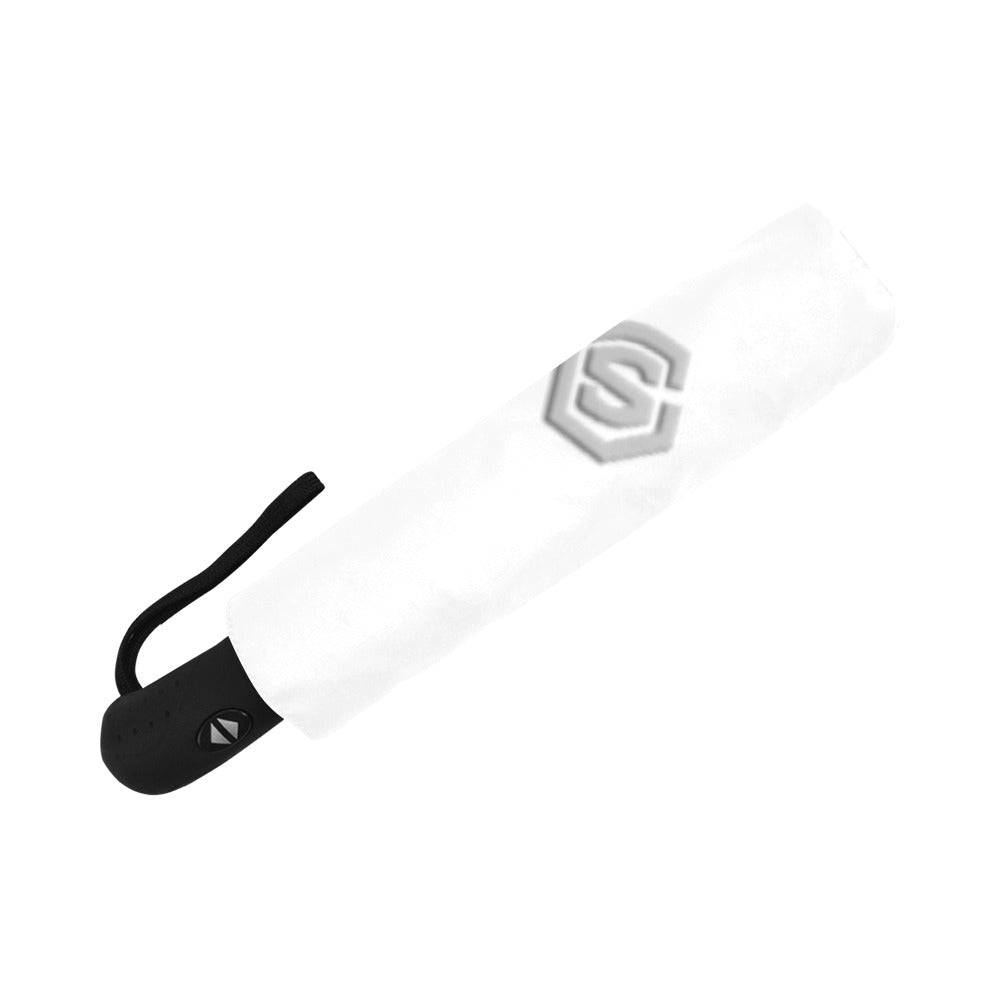 Black Anti-UV Automatic Umbrella With White Logo Anti-UV Automatic Umbrella(Outside Printing)(Model U09)