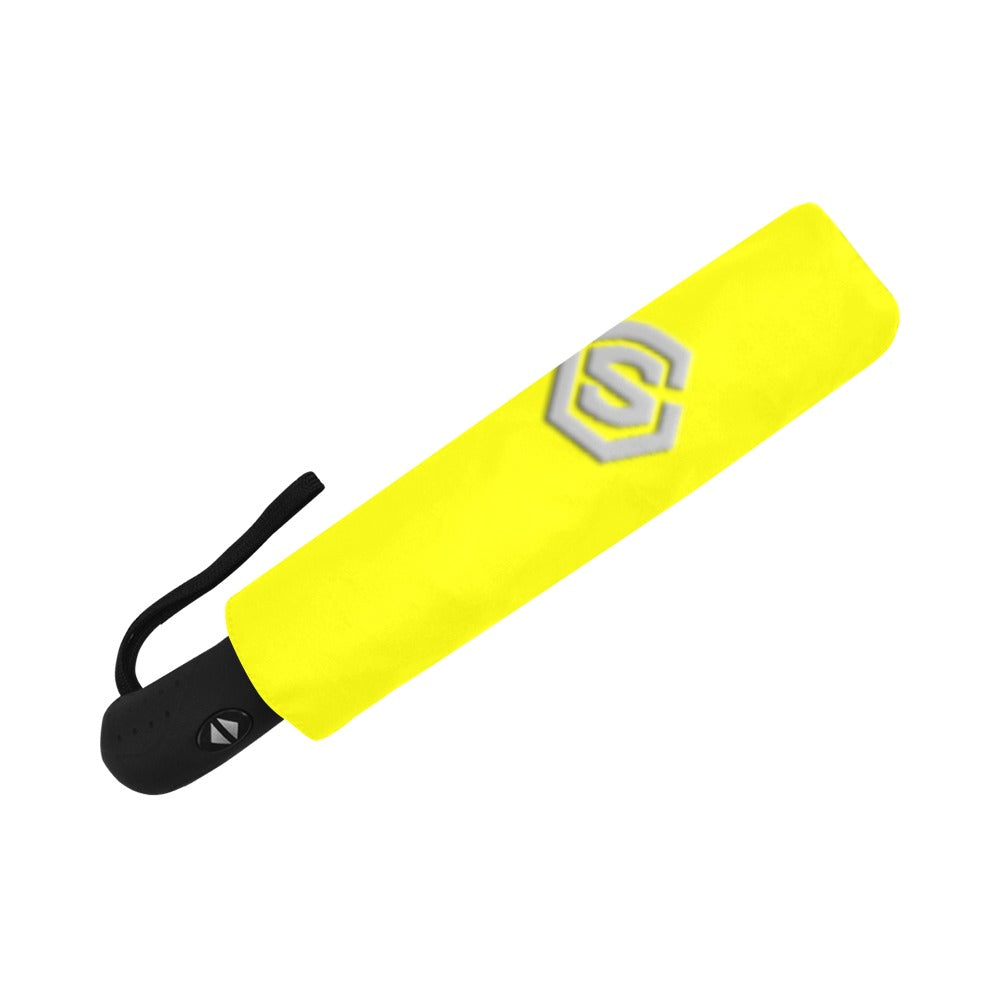 Yellow Anti-UV Automatic Umbrella With Silver Logo Anti-UV Automatic Umbrella(Outside Printing)(Model U09)