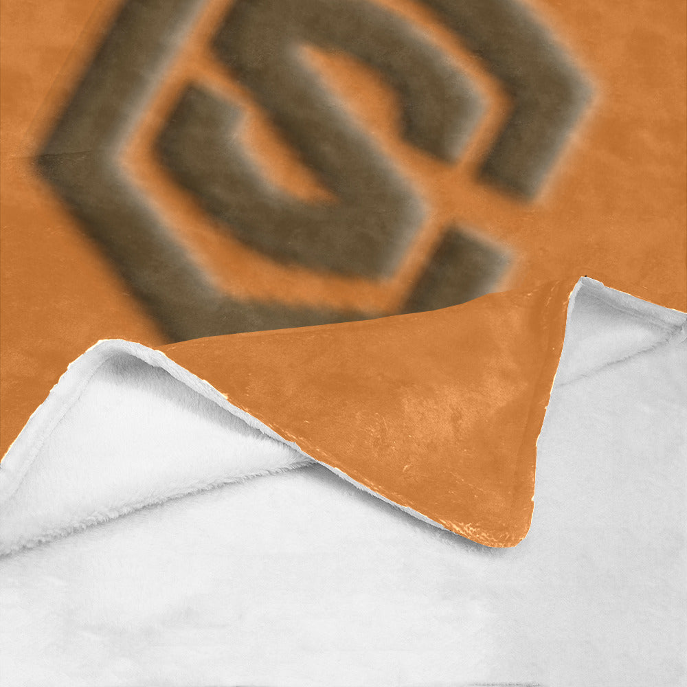 Orange Ultra-Soft Micro Fleece Blanket Brown Logo Ultra-Soft Micro Fleece Blanket 30"x40"