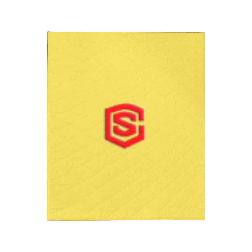 Yello Custom Quilt Red Logo Custom Quilt 50" x 60"