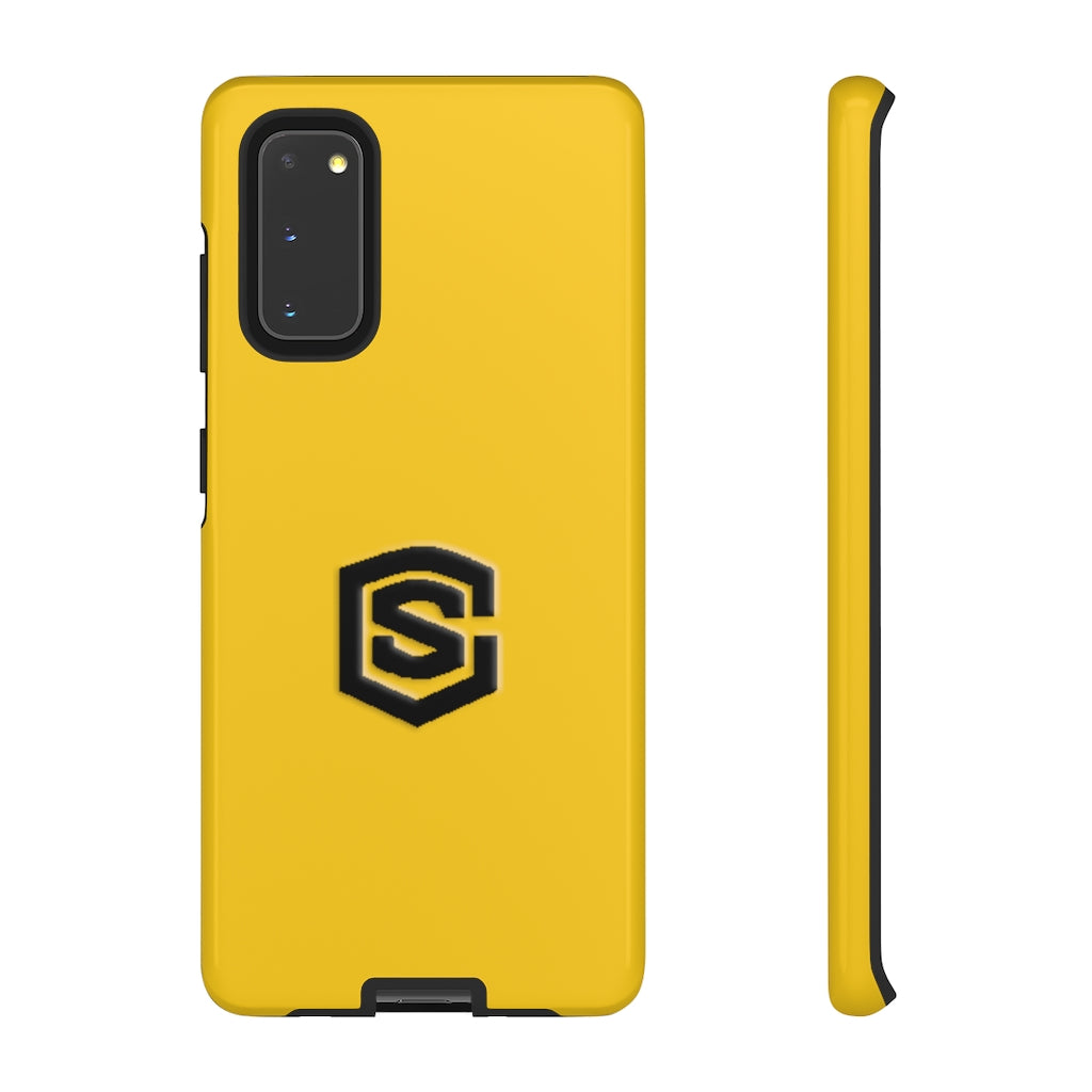 Yellow Tough Cases Black Logo