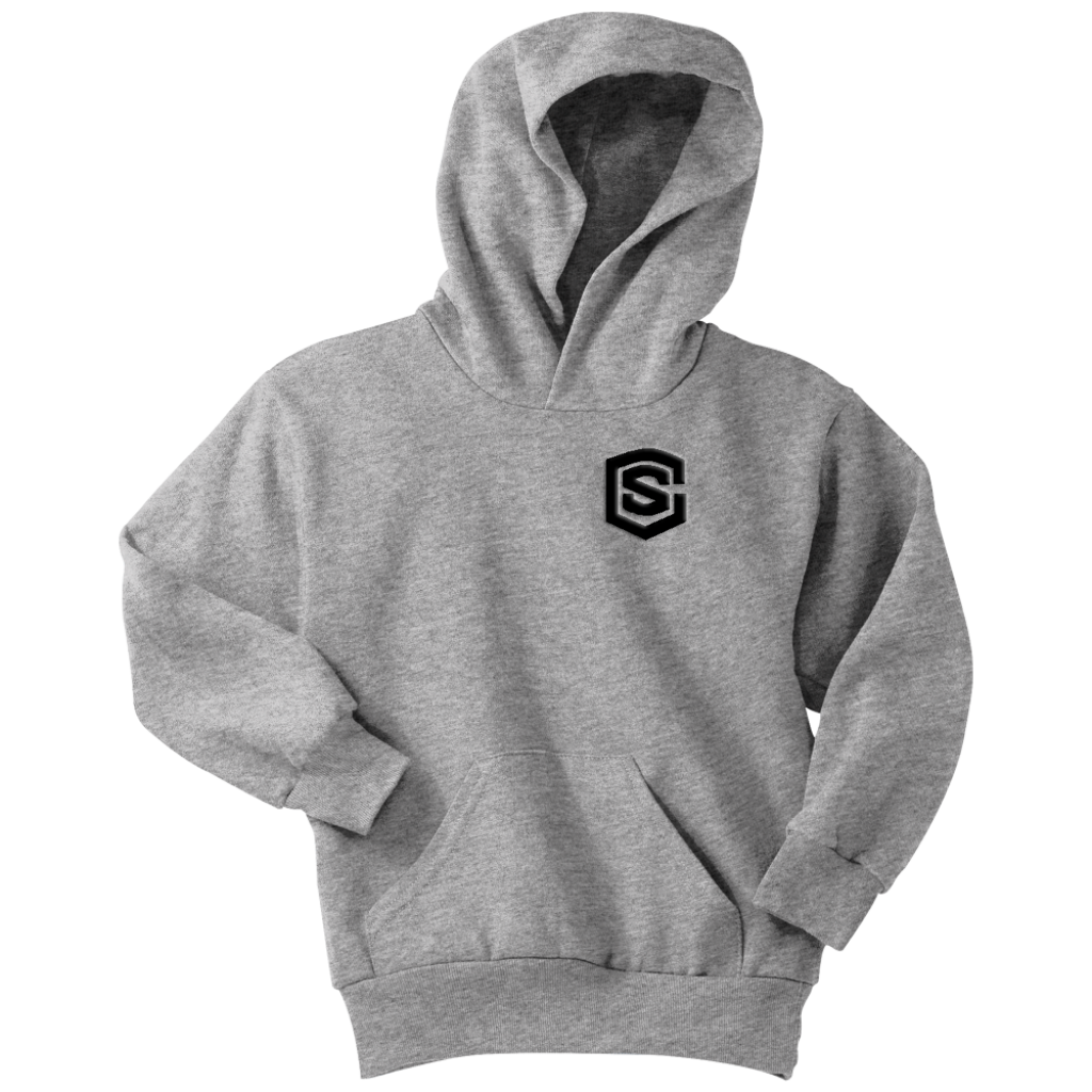 Youth Hoodie WITH BLACK LOGO