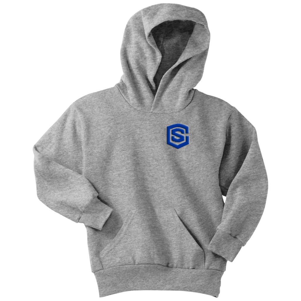 Youth Hoodie WITH BLUE LOGO