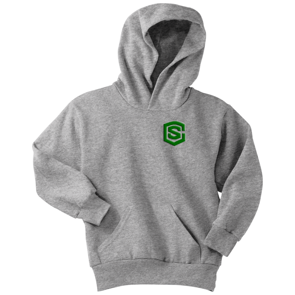 Youth Hoodie WITH GREEN LOGO