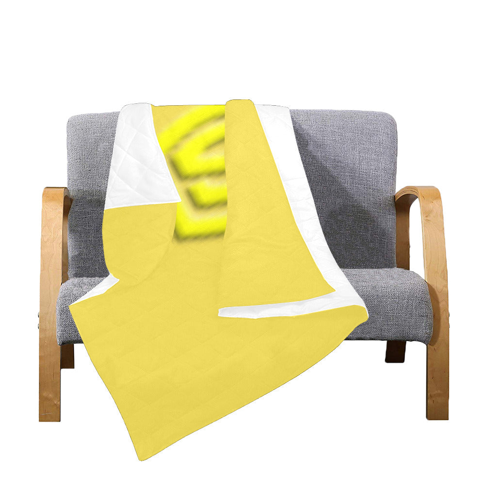 Yellow Custom Quilt Yellow Logo Custom Quilt 50" x 60"
