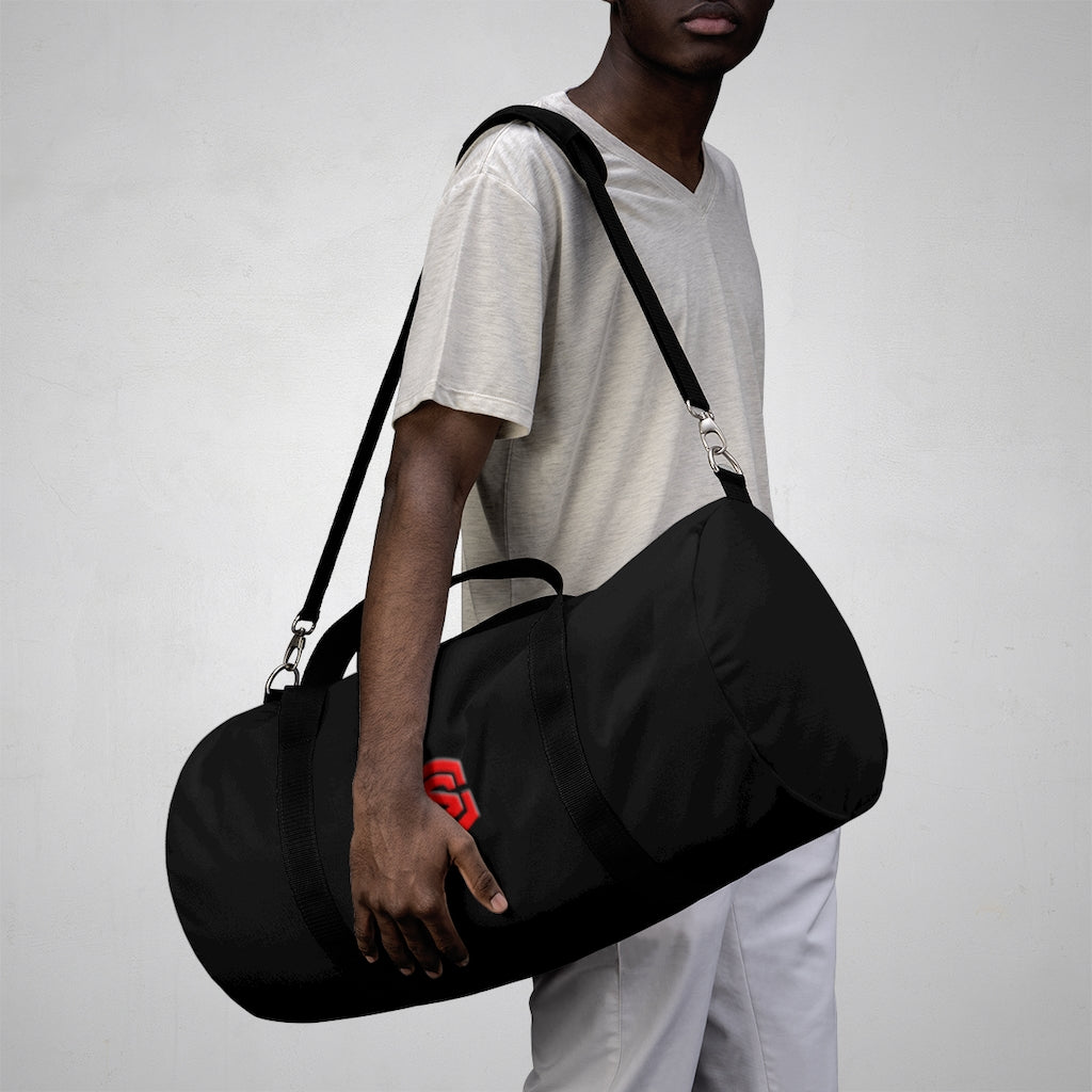 Black Duffel Bag Red Logo