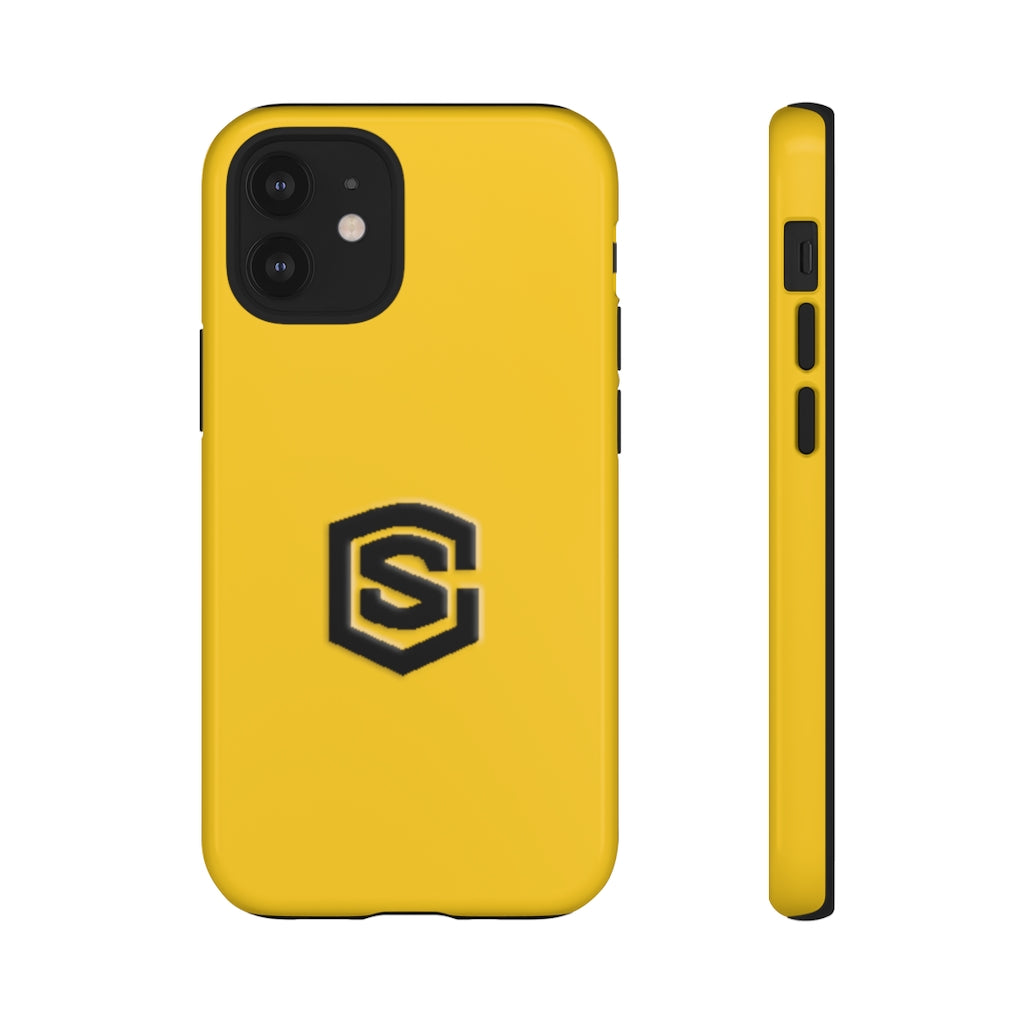 Yellow Tough Cases Black Logo