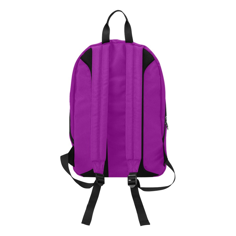 Purple Travel Backpack With Grey Logo Travel Backpack(Large Capacity)(Model 1691)