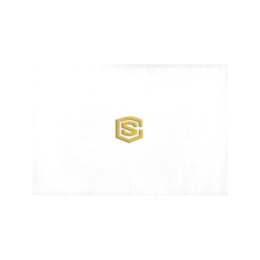 White Placemats 12" x 18" With Gold Logo Placemats 12" x 18" (Set of 2)
