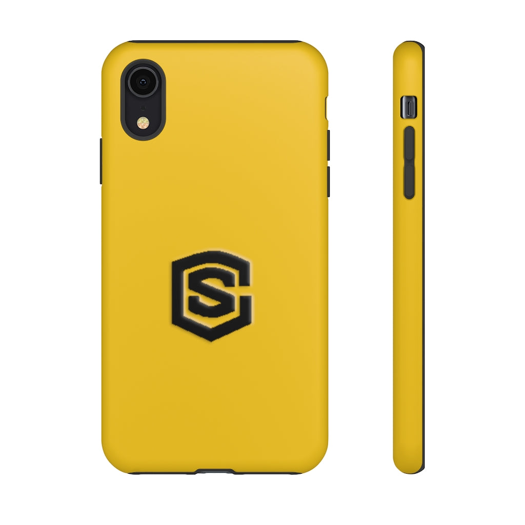 Yellow Tough Cases Black Logo