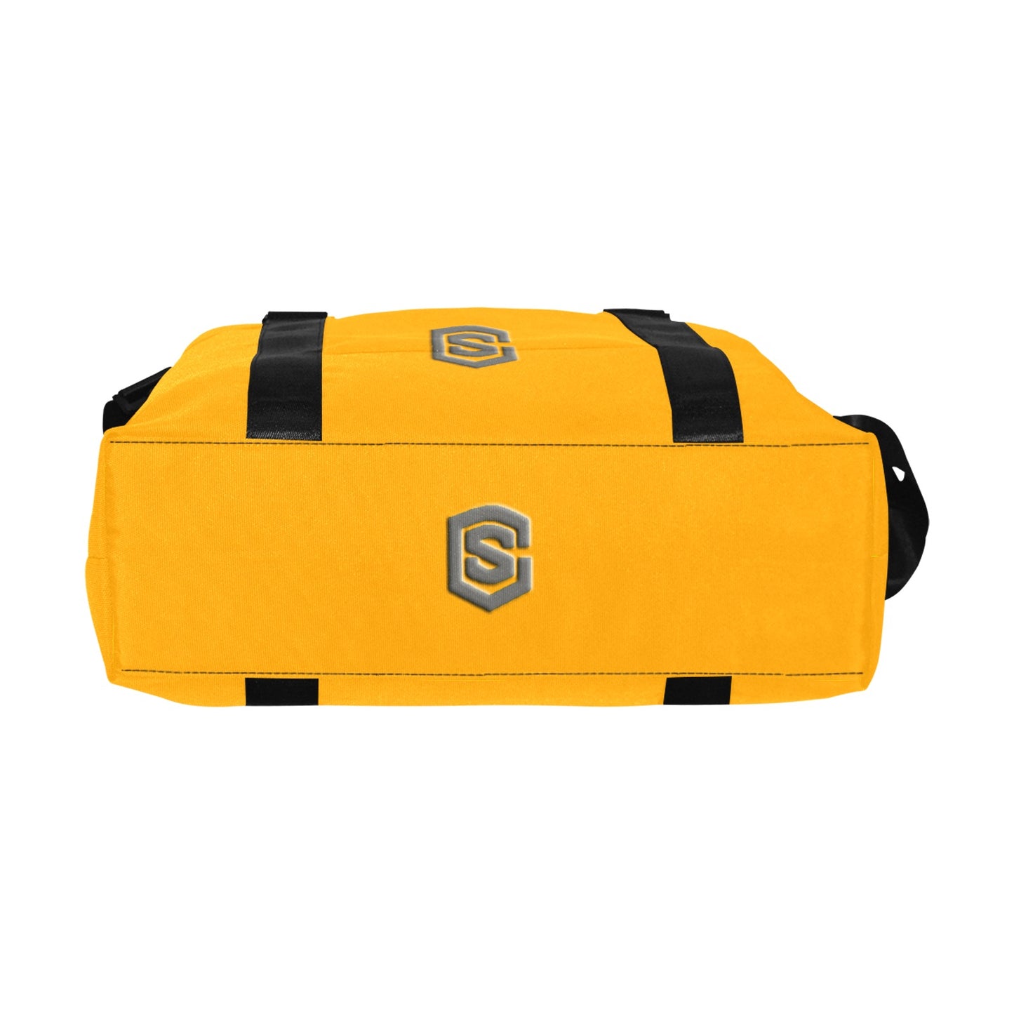 Orange Large Capacity Duffle Bag With Grey Logo Large Capacity Duffle Bag(Model1715)