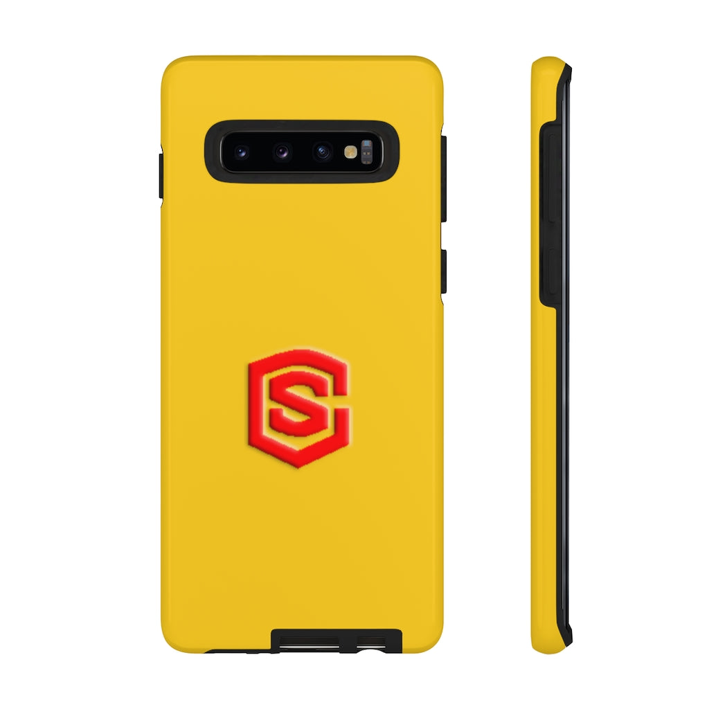 Yellow Tough Cases Red Logo