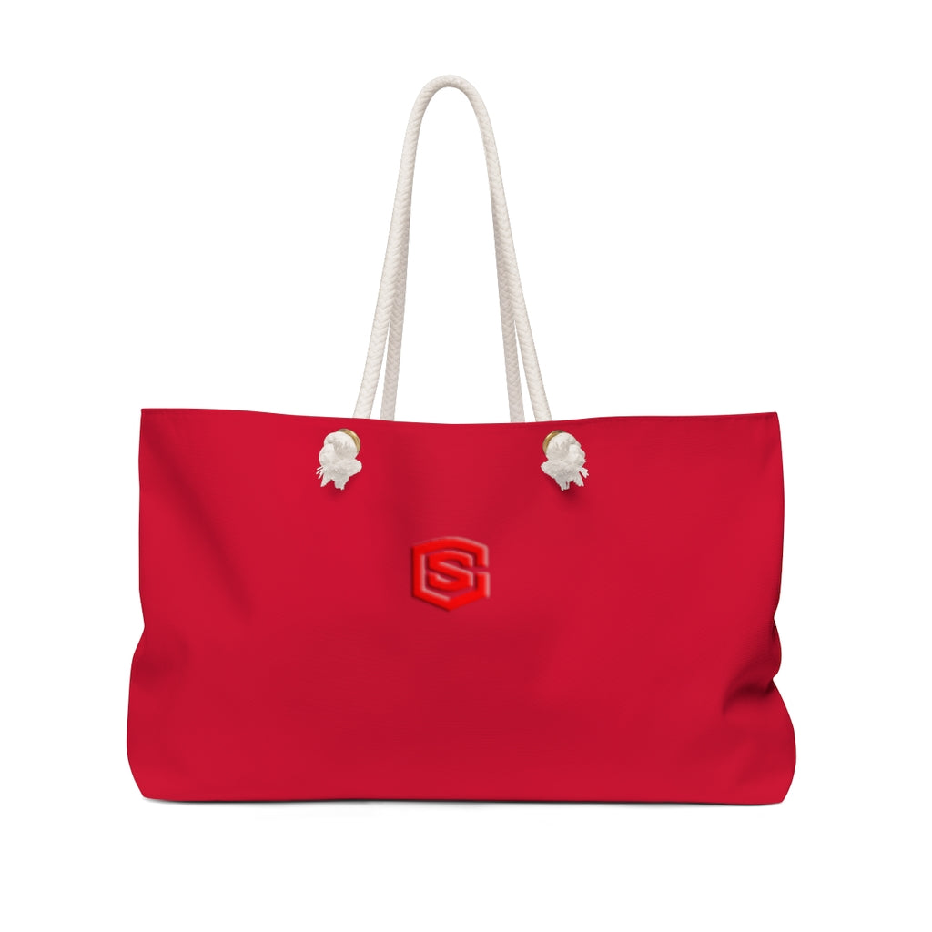 Red Weekender Bag Red Logo