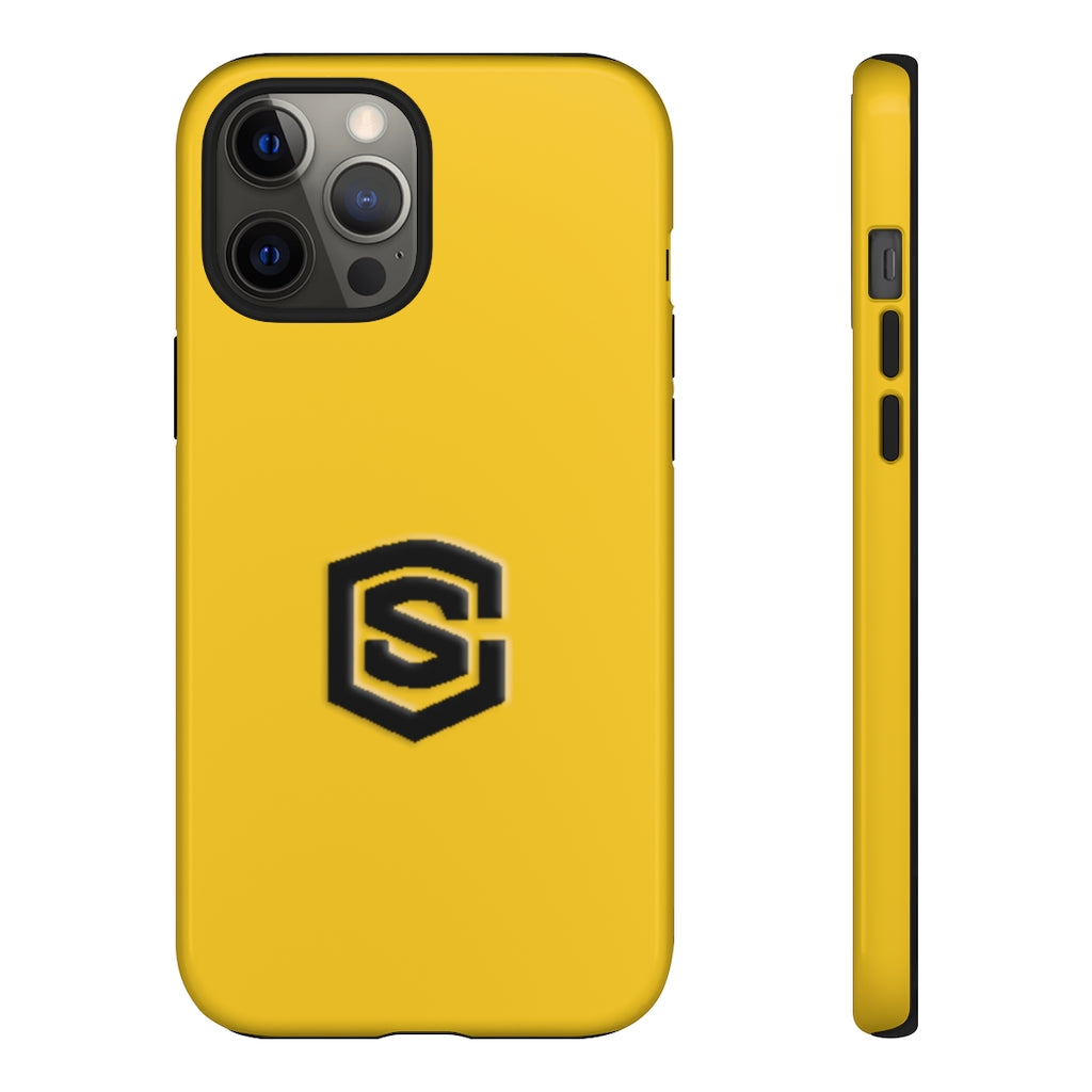 Yellow Tough Cases Black Logo