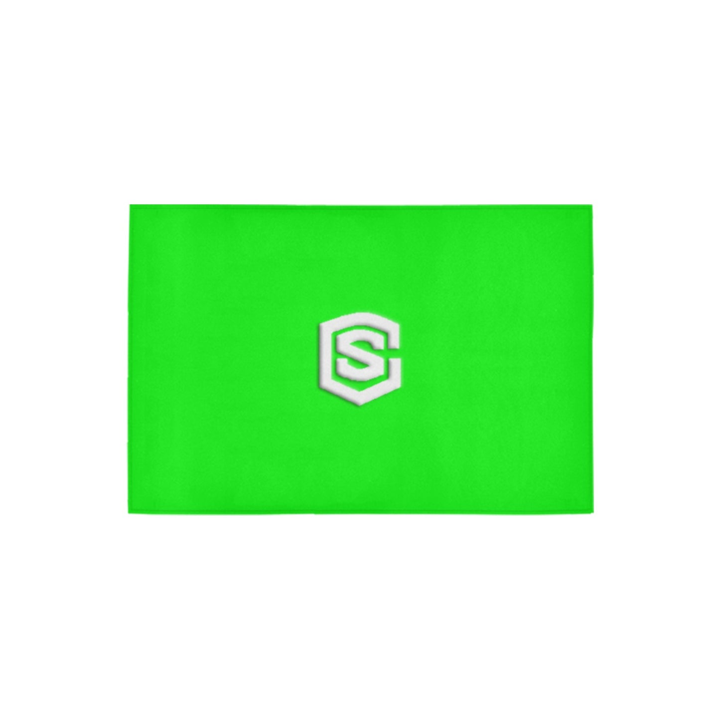 Green Doormat 24" x 16" (Sponge Material) with White Logo Doormat 24" x 16" (Sponge Material)