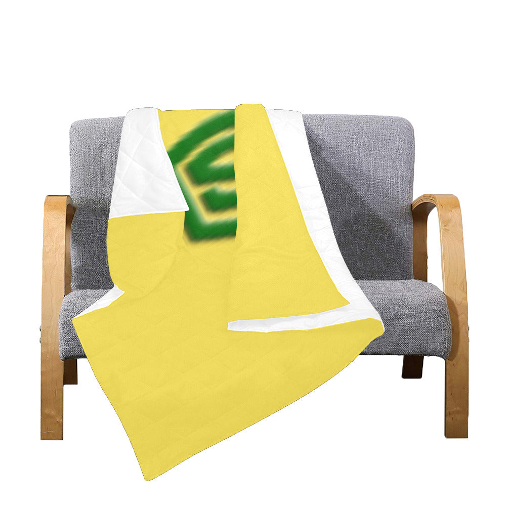 Yellow Custom Quilt Yellow Logo Custom Quilt 50" x 60"