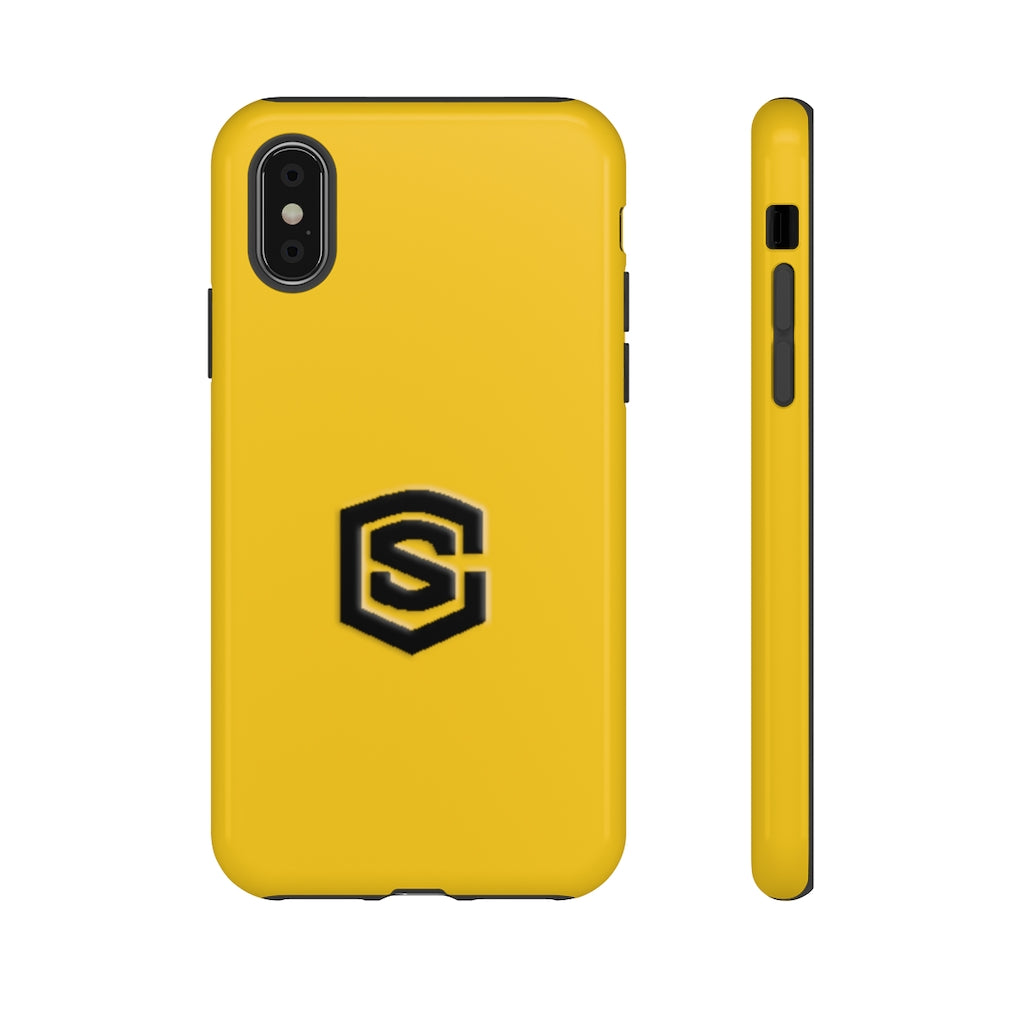 Yellow Tough Cases Black Logo