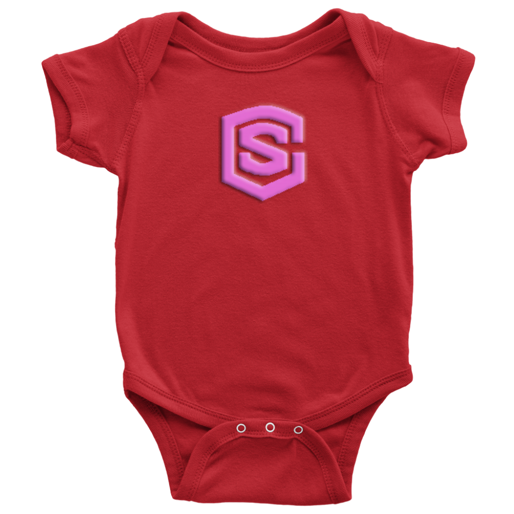 Baby Bodysuit WITH PINK LOGO