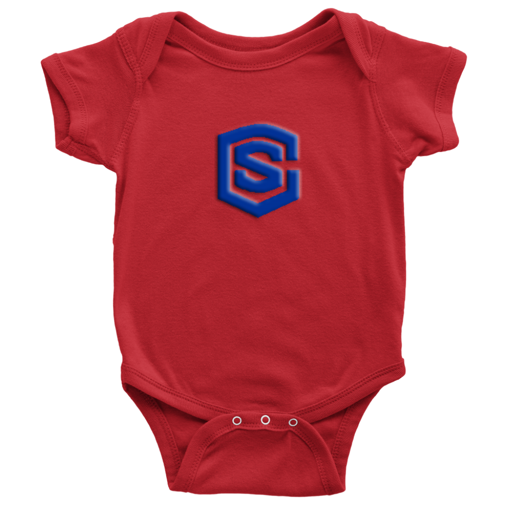 Baby Bodysuit WITH BLUE LOGO