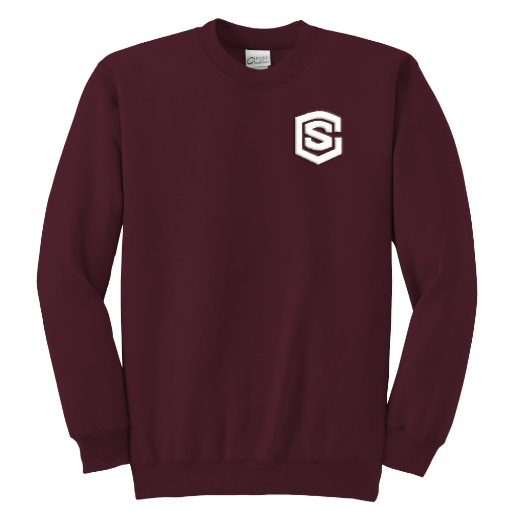 Youth Crewneck Sweatshirt WITH WHITE LOGO