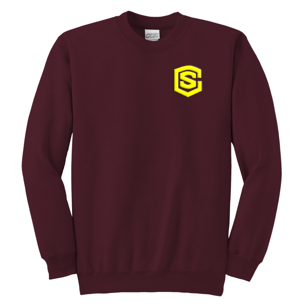 Youth Crewneck Sweatshirt WITH YELLOW LOGO
