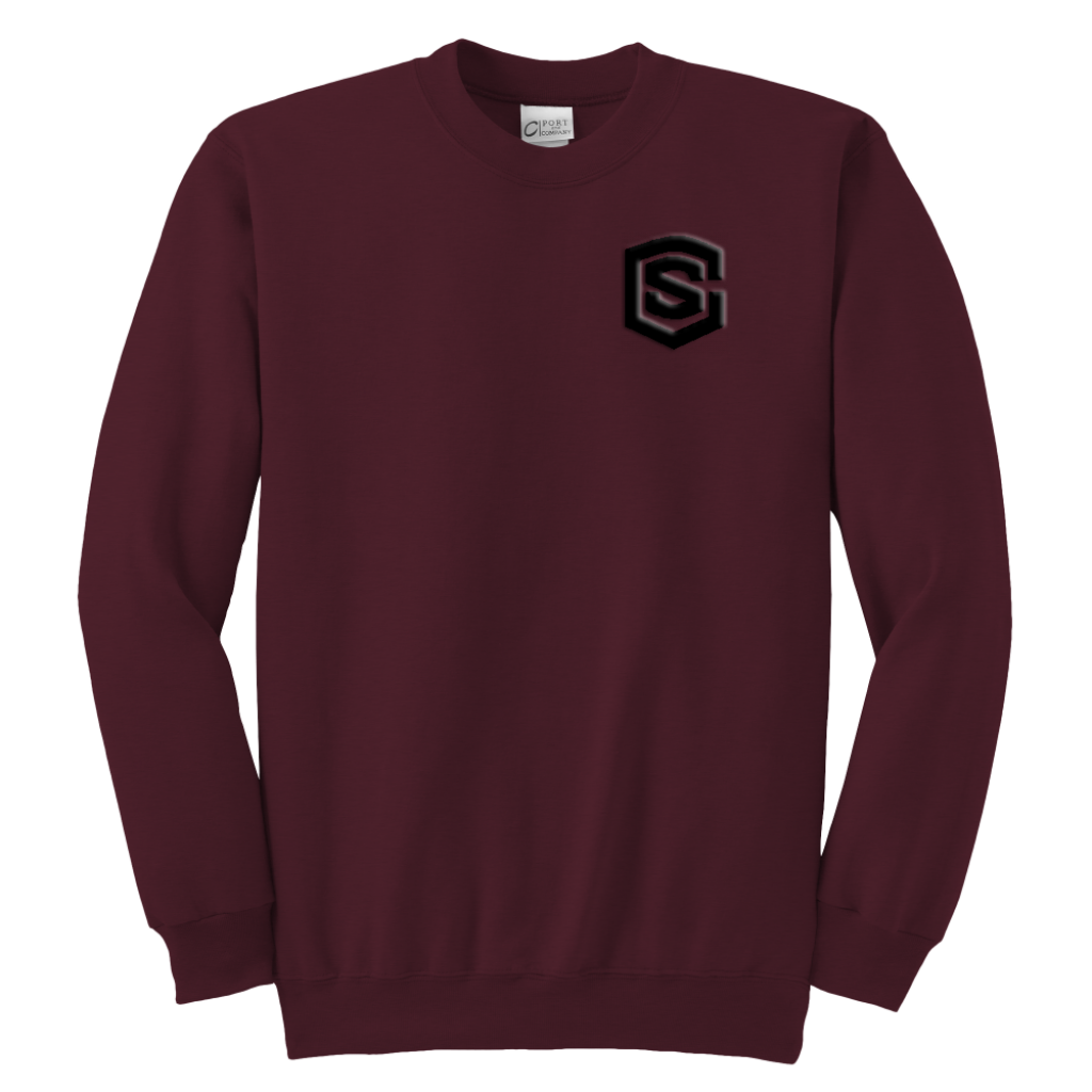 Youth Crewneck Sweatshirt WITH BLACK LOGO
