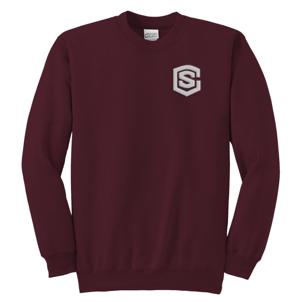 Youth Crewneck Sweatshirt WITH SILVER LOGO