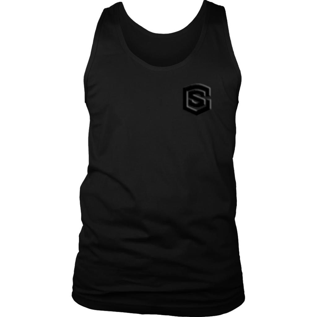 District Mens Tank WITH BLACK LOGO