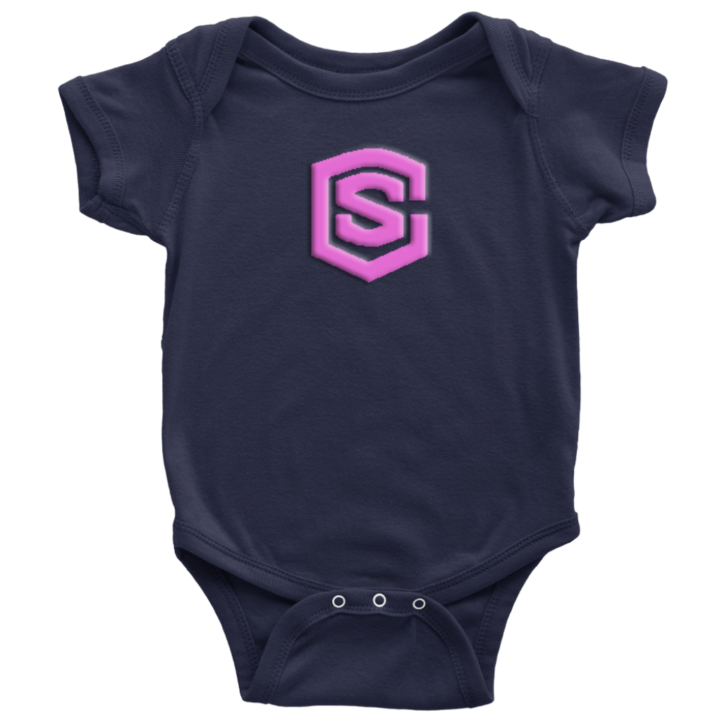 Baby Bodysuit WITH PINK LOGO
